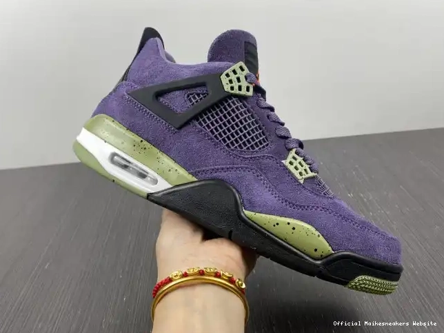 Official Maikesneakers WMNS Air 4 Jordan Purple AQ9129-500 Canyon 0530